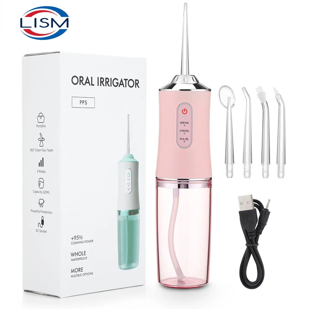 

Dental Water Flosser Oral Irrigator Water Jet Toothpick 1400rpm 3 Modes Teeth Cleaner Toothbrush Oral Hygiene Cleaning Machine