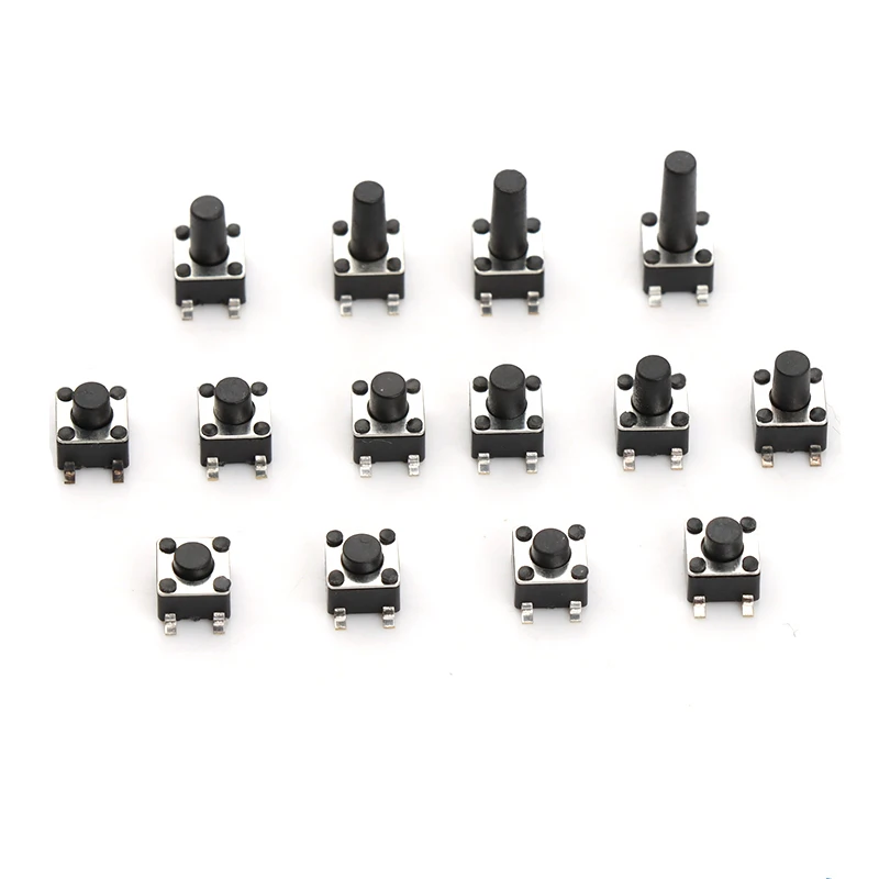 100 шт. 4 5*4 5*3 8/5/6/7/8 мм SMD ножки 5*3.8 мини-выключатель