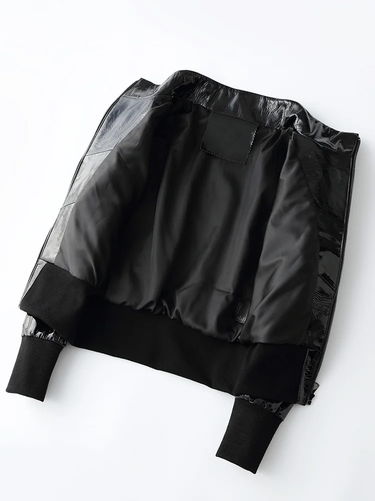 

2023Leather jacket,Streetwear 100% Sheepskin Coat Female Fashion Moto Biker Punk Natural Genuine Leather Jacket Women Real Leath