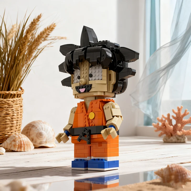 Фото 1129 деталей MOC «Драконье яйцо» Сон Гоку, гигантская фигурка, модель, строительные блоки, конструктор, рождественские подарки, художественное образование №1
