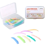 8 pairs eyelash perm silicone pad recycling 3d eyelashes curler rods colorful lashes lift shield eyelashes extension makeup tool