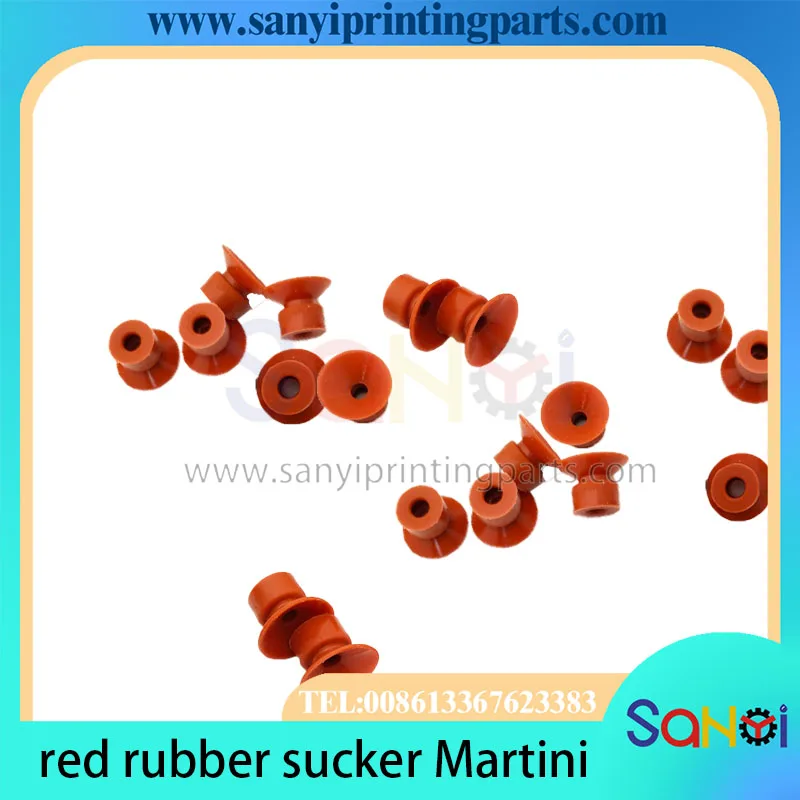 100 штук 20x6x14x13 мм Красная резиновая присоска Martini muller печатная присоска запчасти 20x15x6 мм