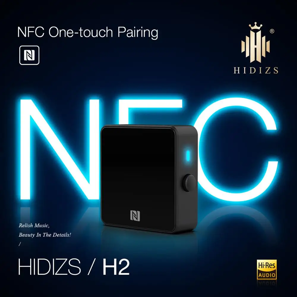 Ресивер Bluetooth 5 0 Hidizs H2 без потерь беспроводной адаптер 3 мм с разъемом AUX NFC двойные