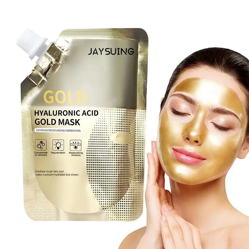 

Золотая маска с гиалуроновой кислотой, отшелушивающая маска для лица, против старения, увлажнение, лифтинг, укрепляющий уход за кожей