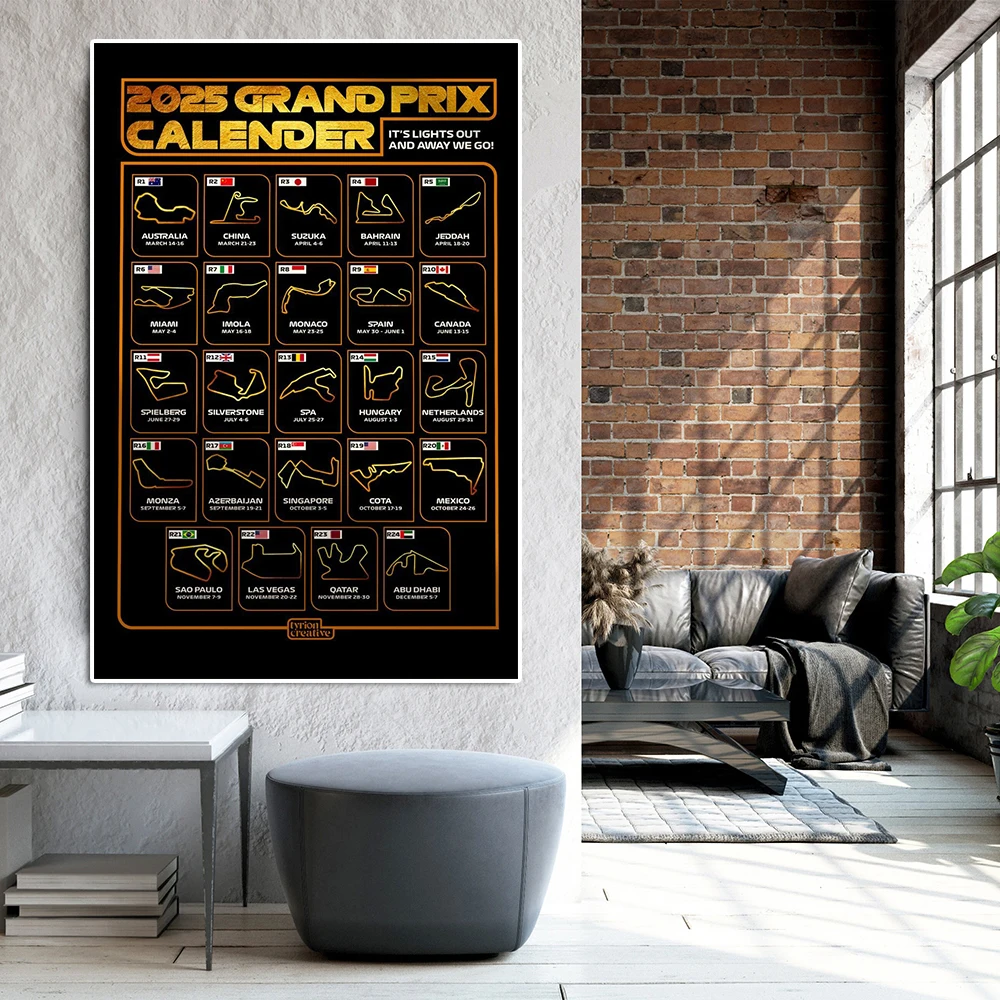 Картина на холсте с календарем