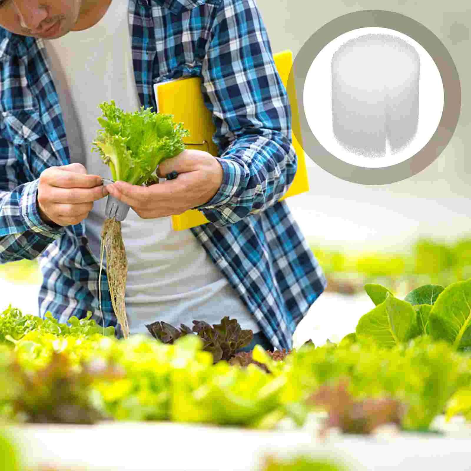 

100 Pcs Hydroponic Supplies Sponge Hydroponics Plate Greenhouse Planting Basket Gardening Tool Accessories Growing system