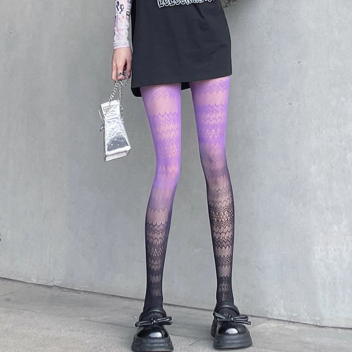 New Tights Women Anime Pantyhose Fashion Pattern Fishnet Stockings Sexy Harajuku Hosiery Nylon Women's Colorful |