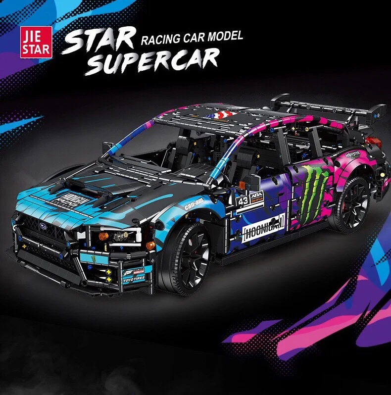 

IN STOCK 2978pcs MOC Technical WRX STI Sports Car Building Blocks Model Supercar Bricks Toys for Children Birthday Gift Set