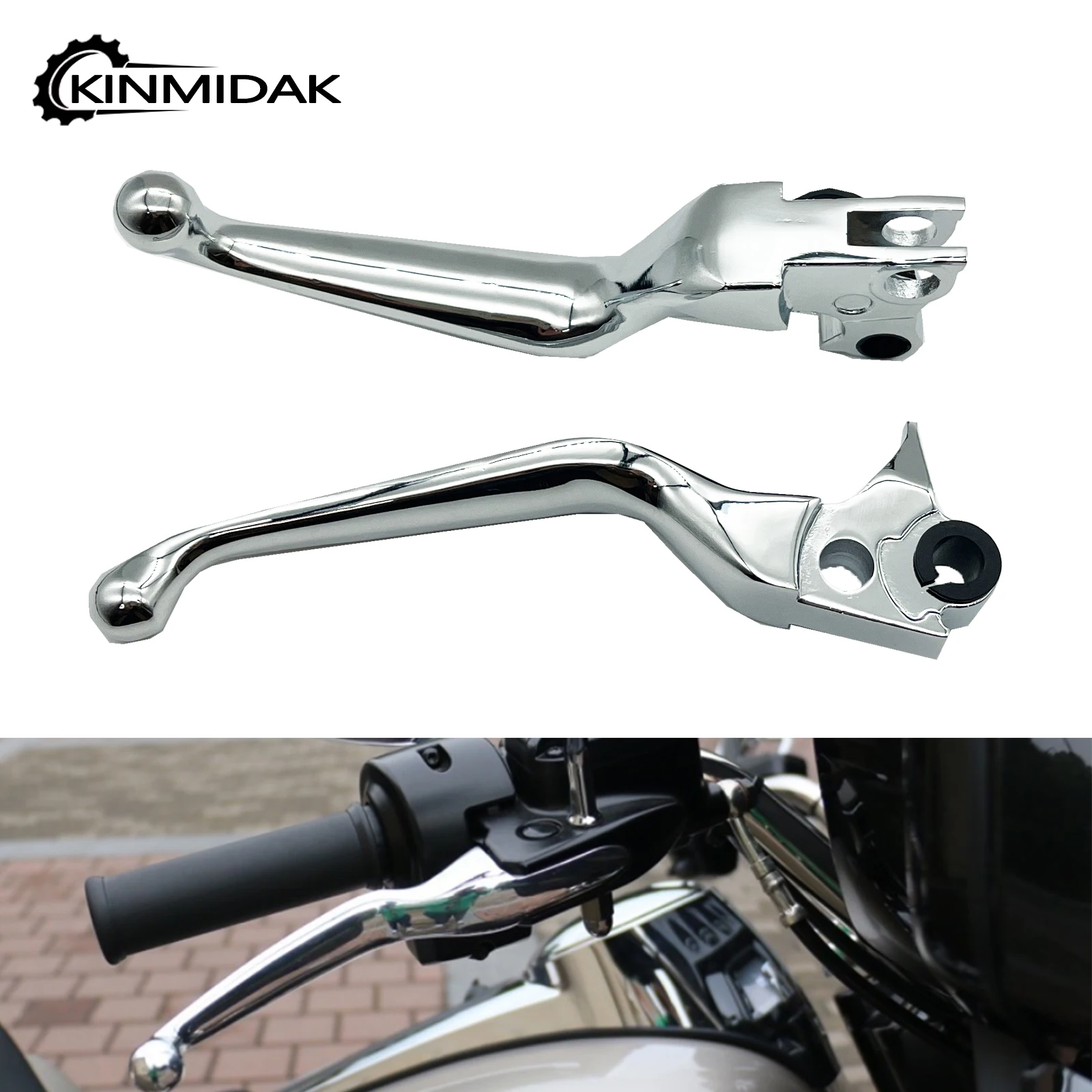 

Мотоциклетные тормозные рычаги сцепления хромированные подходят для Harley Sportster XL 883 1200 96-2003 Softail FatBoy 2011-14 Dyna Touring 96-2007