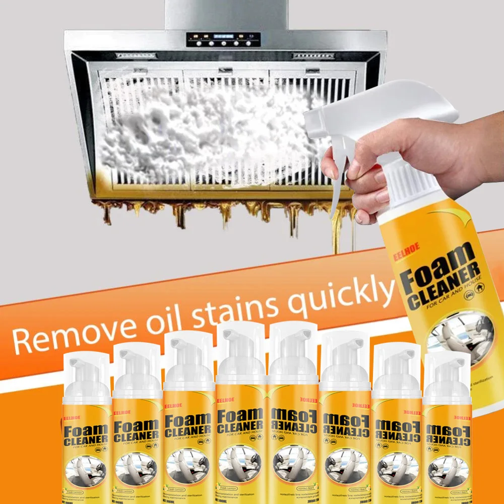 

150ML Foam Cleaner Home Cleaning Spray Multi-purpose Anti-aging Cleaner Tools Car Interiors Home Appliance Foam Cleaner Spray