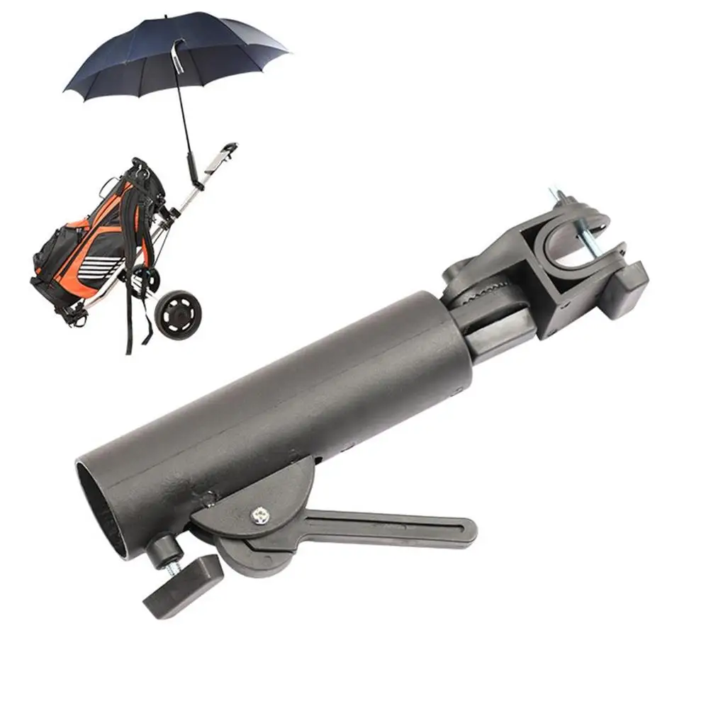 

Тележка для гольфа с двойным замком, ручки зонта, водонепроницаемая Регулируемая угловая подставка, крепление, велосипедное кресло-коляска