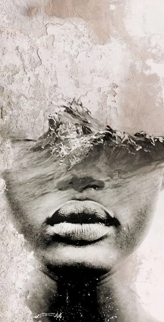 

Живопись на холсте PANTINGART Абстрактный пейзаж черно-белый