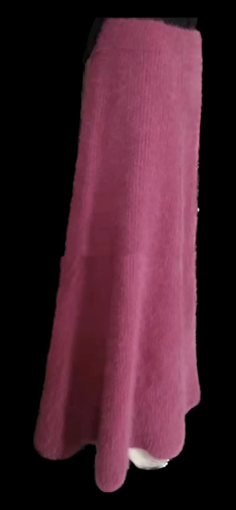 Настраиваемая длинная собольная однотонная трикотажная распашная пушистая