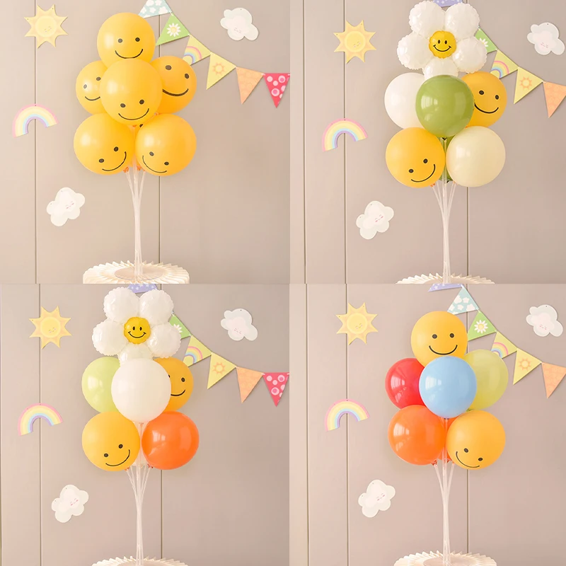 

1Set Birthday Party Balloon Scene Decoration Table Floating Picnic Props Decoration ins Daisy Photo Baby Party Wedding Supplies