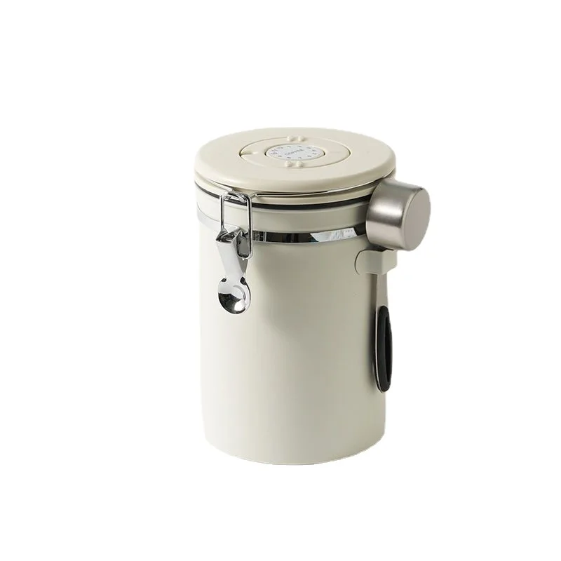 

Storage Bottles Metal High Quality Large Capacity Portable Moisture-proof Seal Coffee Bean Food Tea Nut Fruit Kitchen Organizer