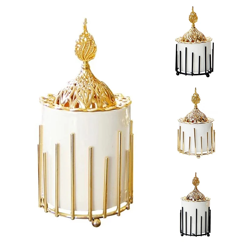 

Европейский курильница, металлическая керамическая курильница, ароматическая горелка, украшение для кабинета, бара, отеля