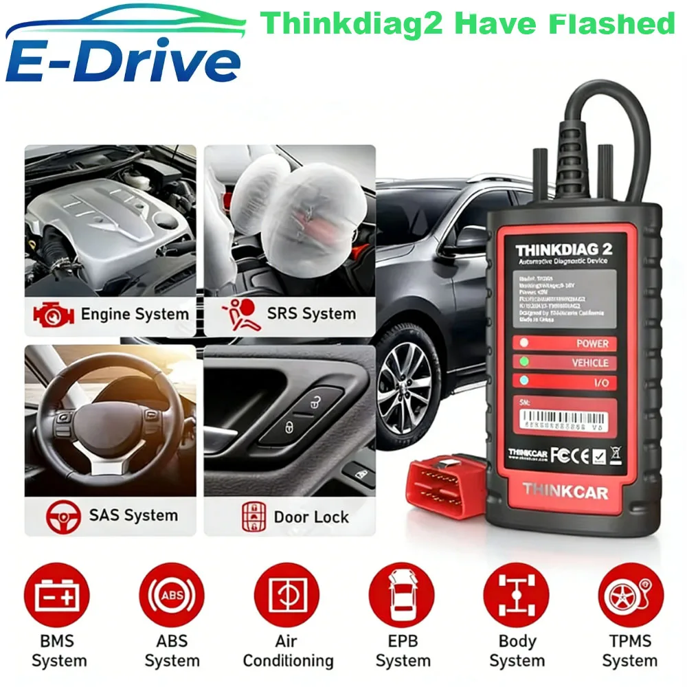 Фото Диагностический сканер THINKCAR Thinkdiag 2 (SN 9884309XXX) с поддержкой прошивки, диагностика всех систем DZ/XD/XP/PD, аналог DBScar7 VII, поддержка протокола CAN FD №1