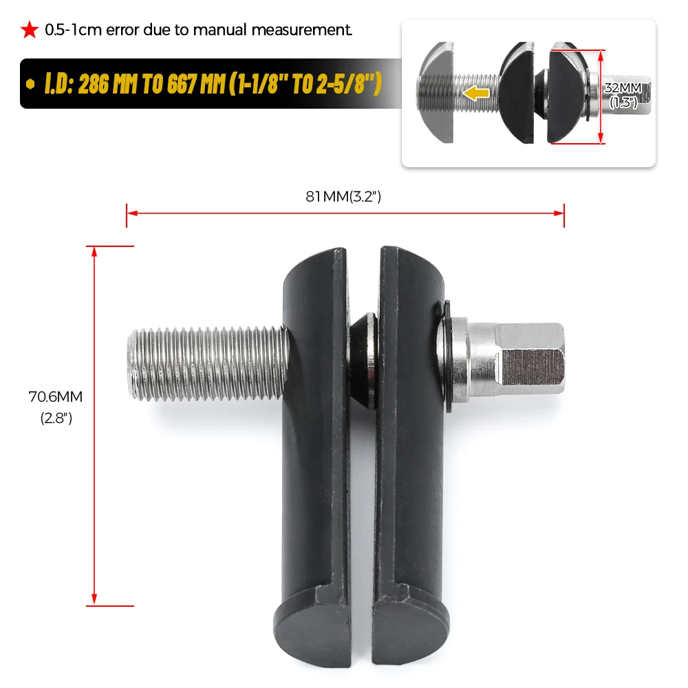 Универсальный съемник подшипника рулевого стержня мотоцикла для 1-1/8 &quotдо 2-5/8&quot