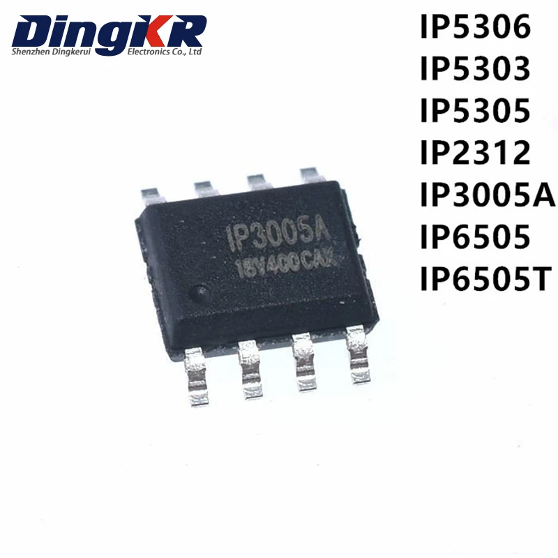 5 шт., стандарт IP5306/стандартное управление аккумулятором IP5303 IC IP5305 IP2312 IP3005A IP6505 IP6505T SOP-8