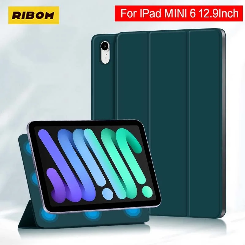 Новый тонкий ультрамагнитный чехол для IPad Mini 6 Smart Case Pro 11 12,9 Air 2022 Mini6 новый планшет Apple с автоматической зарядкой