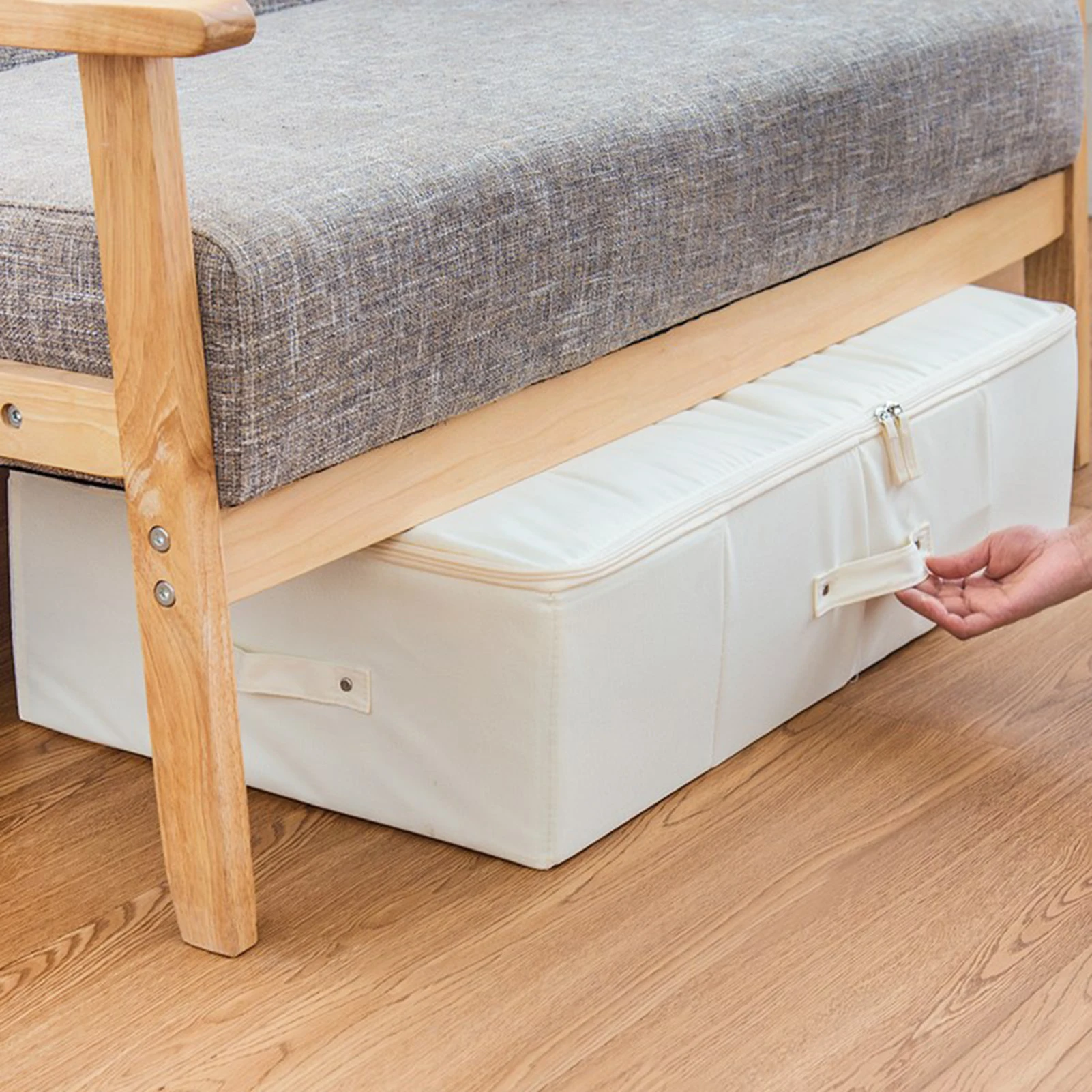 

Under Bed Storage Bag Waterproof Clothes Quilt Blanket Storage Bin Folding Divider for Sundries Shoes Storage Box Home Organizer