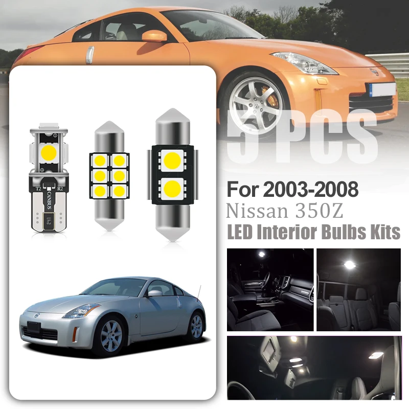 6000K Weiß Led Interior Package Kit Für Nissan 350Z 2003-2008 Karte Trunk/Fracht Bereich Lizenz Platte lichter Auto-Styling Led Quelle