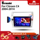 Srnubi Android 10 автомобильное радио для Citroen C4 2004-2014 мультимедийный видеоплеер 2Din 4G Wifi GPS навигация Carplay DVD головное устройство