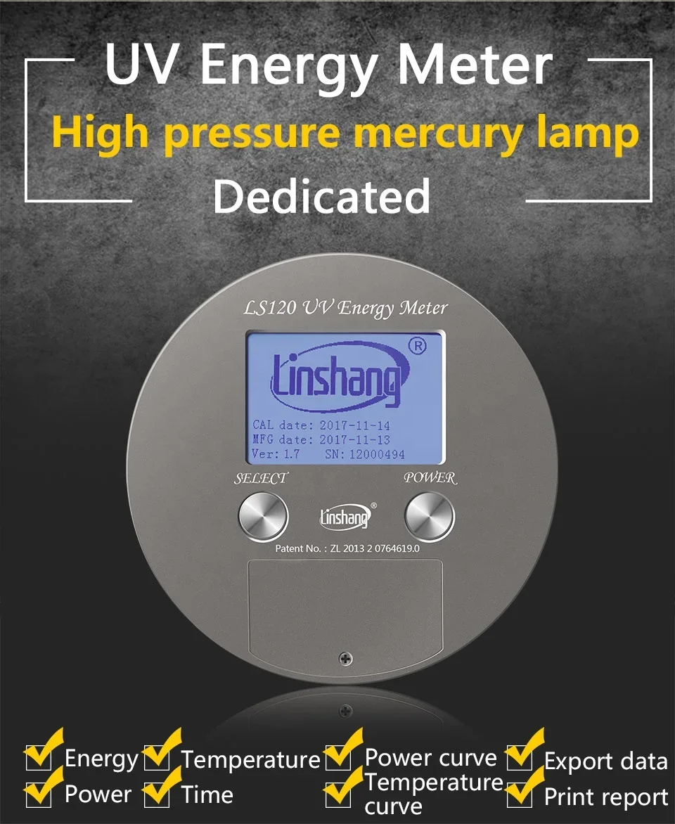 LS120 УФ измеритель энергии УФ-излучение и измерение температуры