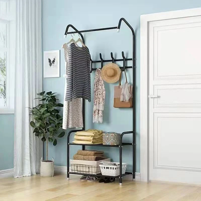 

Coat Rack Shoe Bench Wardrobes Entryway Coat Hat Shoes Metal Storage Shelf Hanging Rack Stand Kids Adults Living Room Furniture