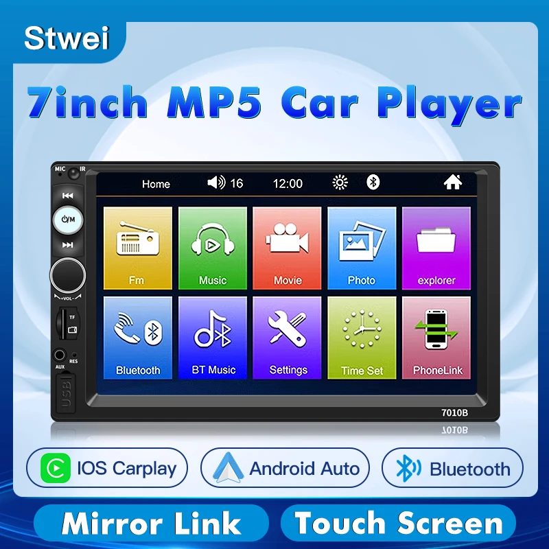 Универсальный Автомобильный Мультимедийный Плеер MP5 7-дюймовый Сенсорный Экран