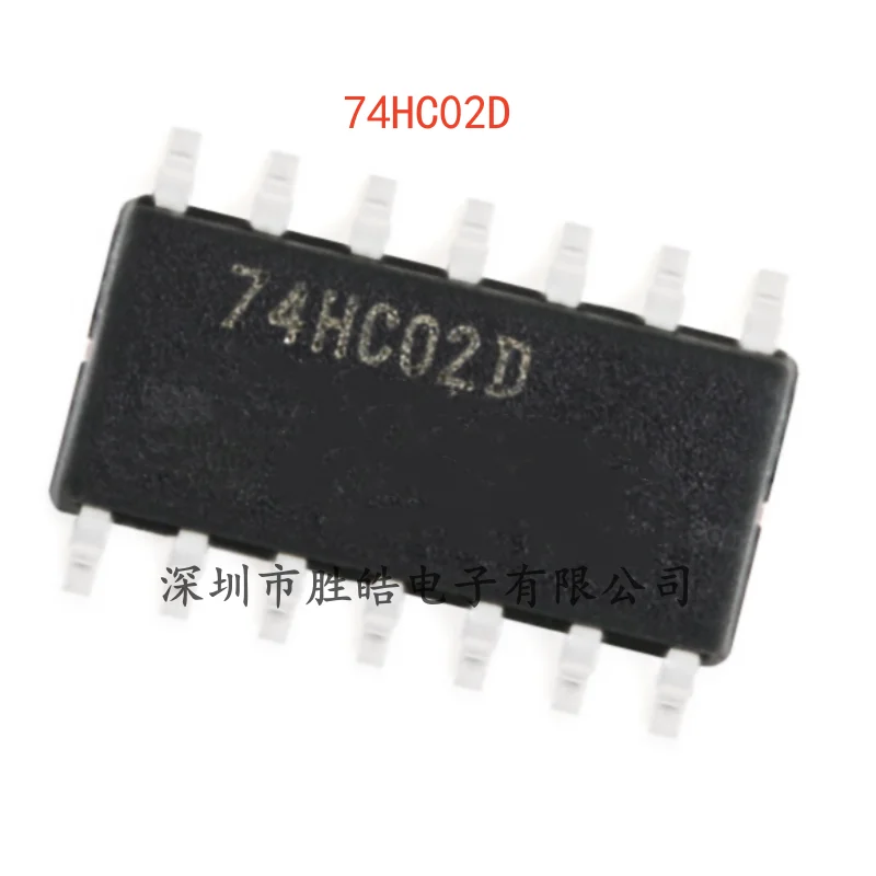 

(10PCS) NEW 74HC02D , 653 Quad 2-Input or Non-Gate SMD Logic Chip SOIC-14 74HC02D Integrated Circuit
