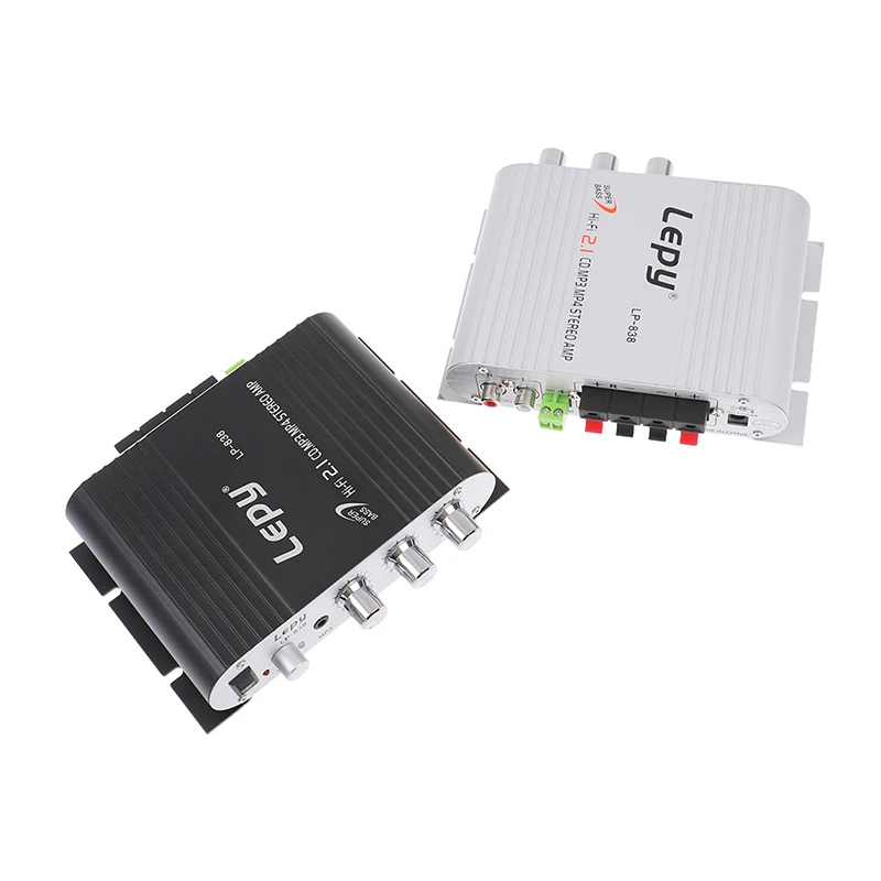 

Мощный Автомобильный усилитель LP-838, Hi-Fi 2,0, 12 В, MP3, радио, аудио, стерео, бас, динамик, бустер, плеер для мотоцикла, дома