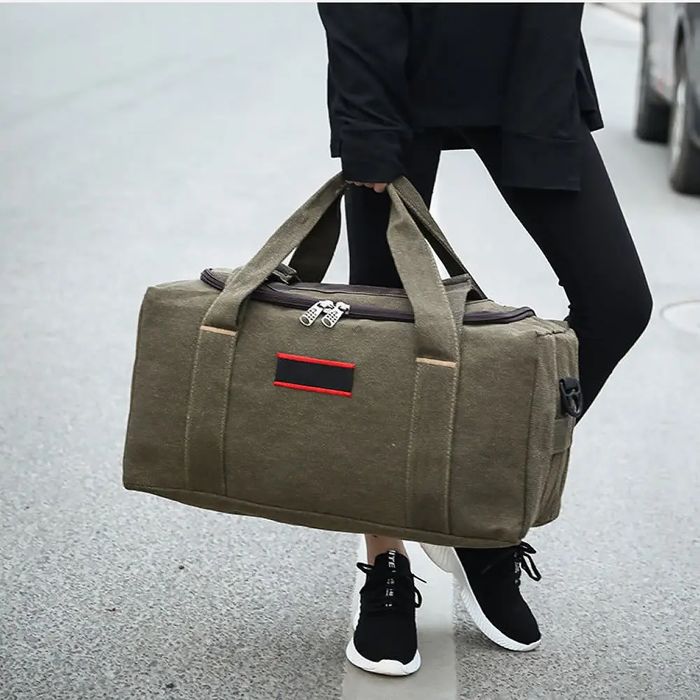 Canvas Travel Bags Men Women Super Large Capacity Hand Luggage Bag Long Distance Travel Bag Clothing Storage Bag Dropshipping