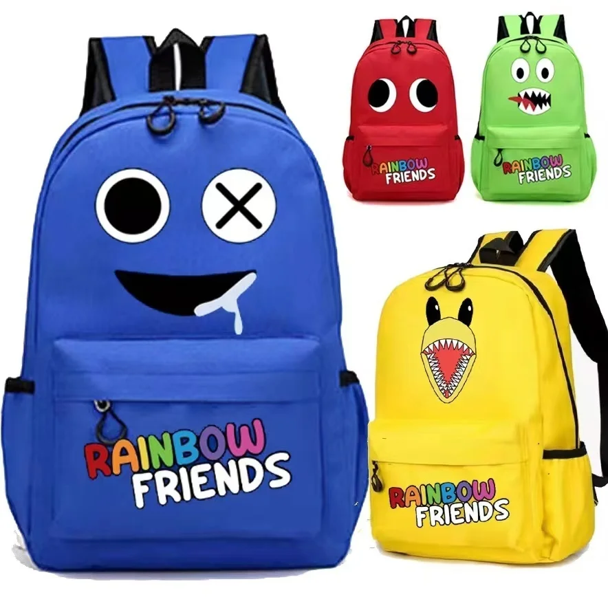 

Origin Rainbow Friends Backpack Children's Kawaii Anime Action Toys Stationery Back To School Supply Kids Birthday Gifts