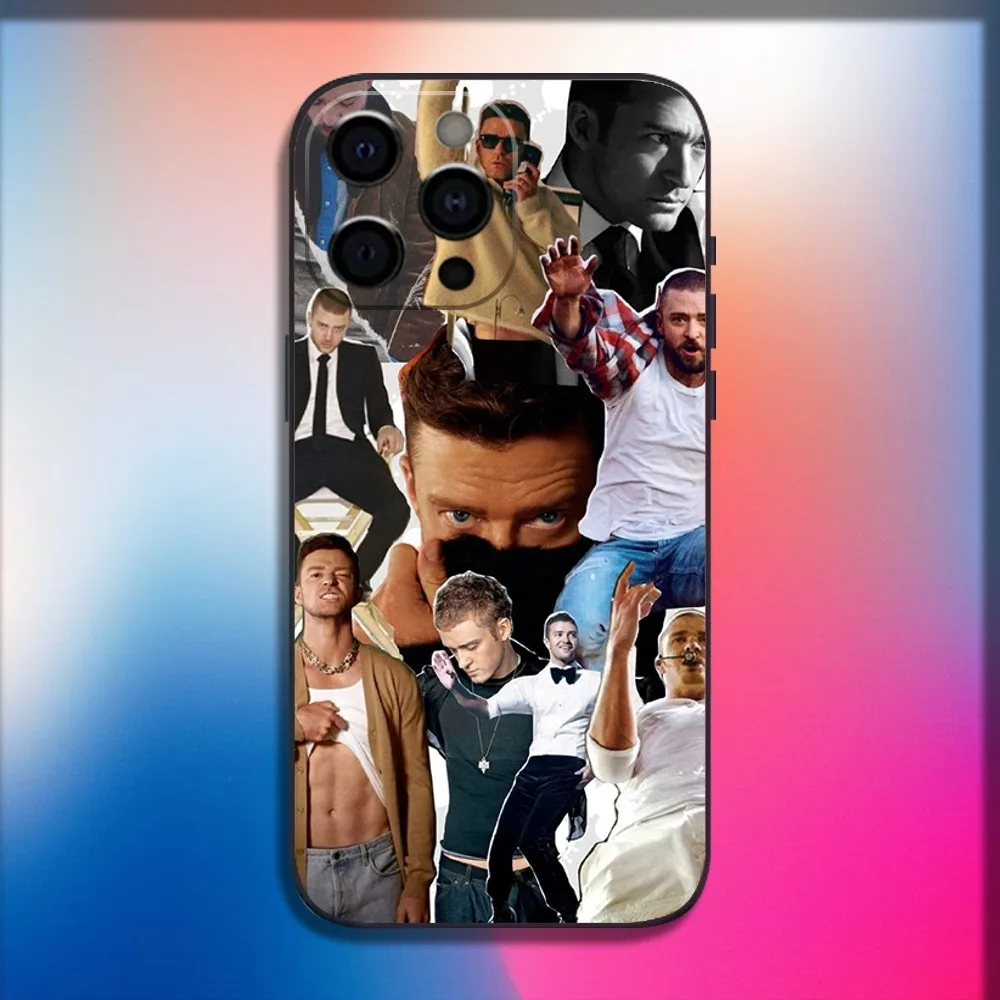 Singer Justin T-Timberlake Phone Case For iPhone 16 15 14 13 12 11 Pro X XS Max XR Plus Mini Soft Black Cover