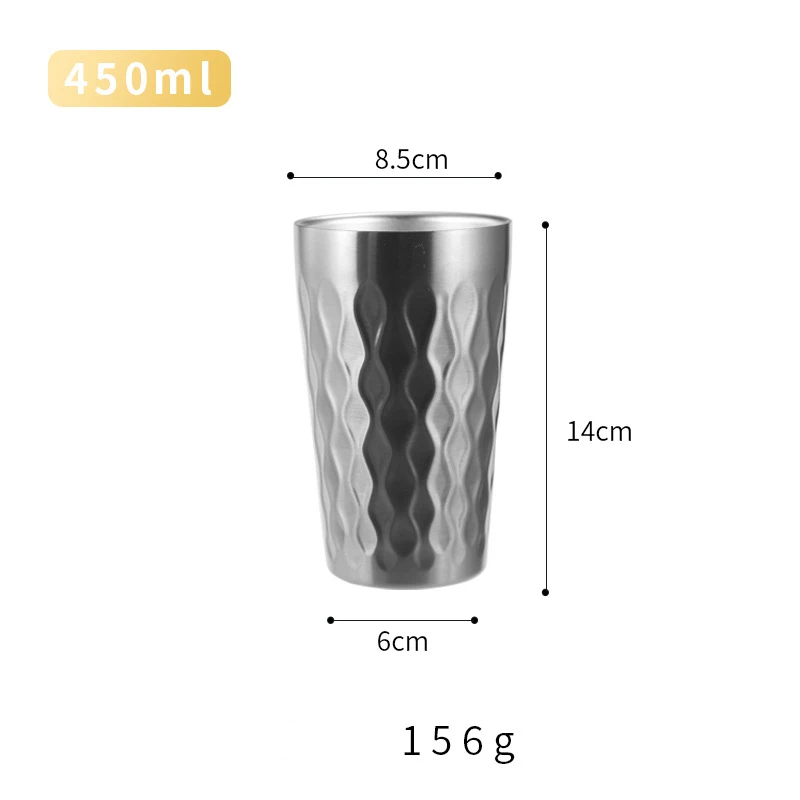 

Кружка из нержавеющей стали 304 Silver/Gold 350 мл