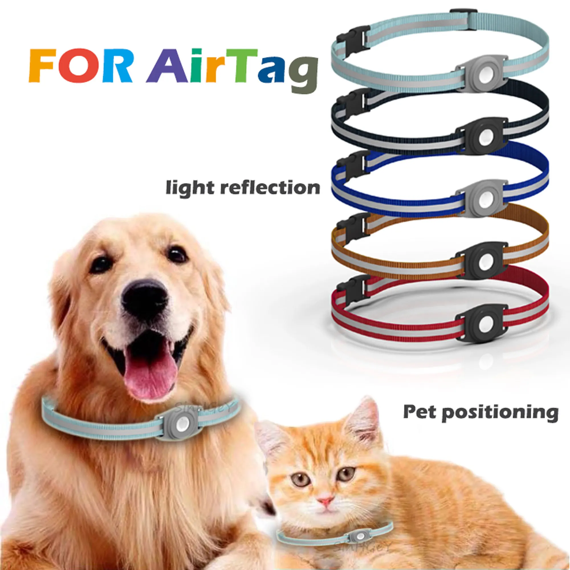 Cinturino In Nylon Per Custodia Airtag Tela Prevenzione Delle Perdite Di Animali Domestici Per Apple Airtag Tracker