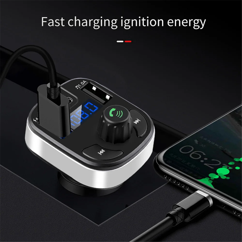 FM-трансмиттер с поддержкой Bluetooth 5 0 и двумя USB-портами 18 Вт | Автомобили мотоциклы