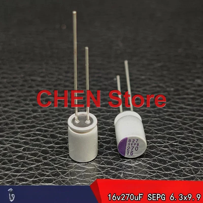 Фото 20 шт./лот, оригинальные твердотельные конденсаторы Matsushita SEPG 16V270UF 6.3X9.9MM OS-CON 270UF 16V 16SEPG270M, бесплатная доставка №3