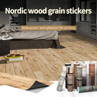 3m wood grain floor stickers waterproof for bedroom hotel restaurant bar creative diy 3d wall stickers wallpaper kitchen decor