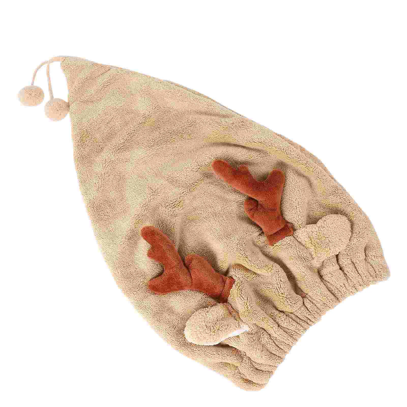 

Hair Dry Bath Absorb Water Quickly Dry Hair Towels Antler Hair Wrap
