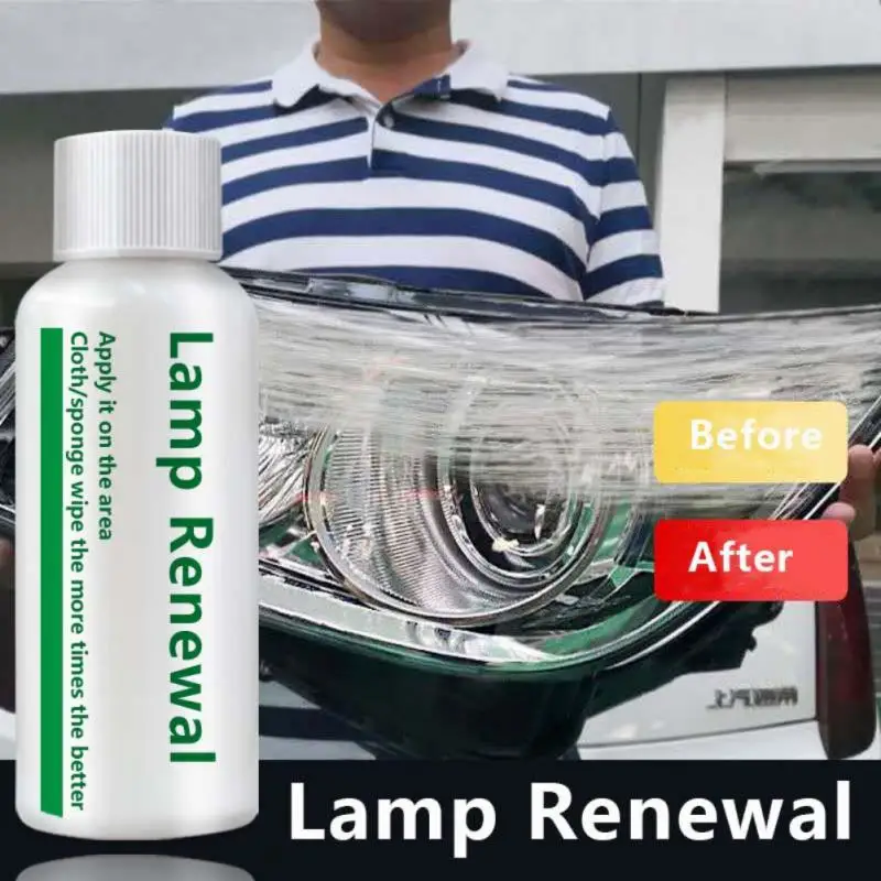 

50ml Car Headlight Restoration Polishing Coat Lamp Retreading Agent Lamp Renovation Car Maintenance Liquid Car Accessories Tools