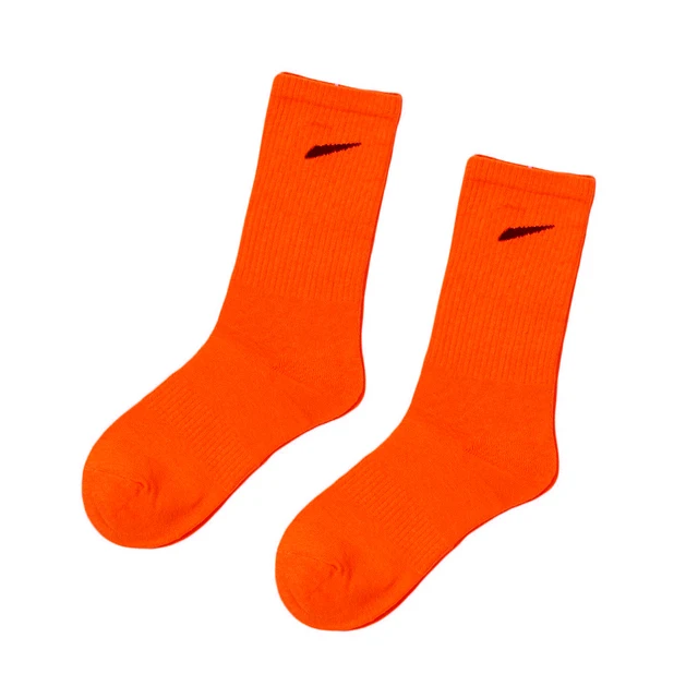 Korean Version of Pure Color High Tube Sports NK Socks Men and Women Cotton Socks Wild Ins Tide Socks