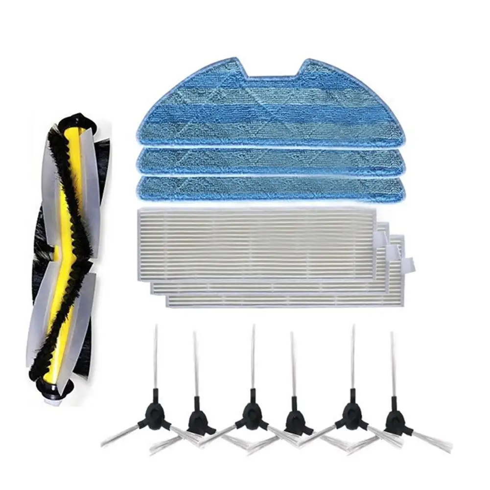 

Robot Vacuum Cleaner Replacement Kit Main Roller Side Brush Hepa Filter Mop Cloth For Ppur Eziclean Connect Vacuum Cleaner