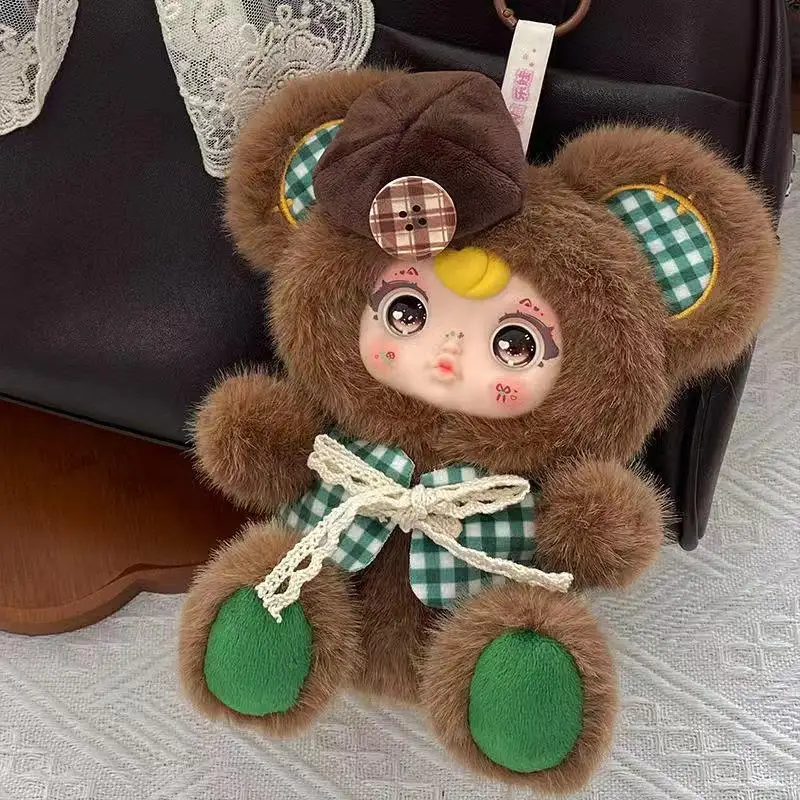 Фото Плюшевая игрушка-сюрприз YUMI Mido Bear Club: милая фигурка медведя, коллекционная кавайная игрушка, украшение для рабочего стола, подарок №3