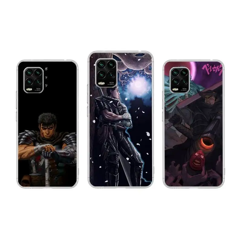 

Berserk Guts Anime Phone Case For Xiaomi Mi Poco M3 F3 X3 Redmi Note 11 10t 8 9 10 Lite pro