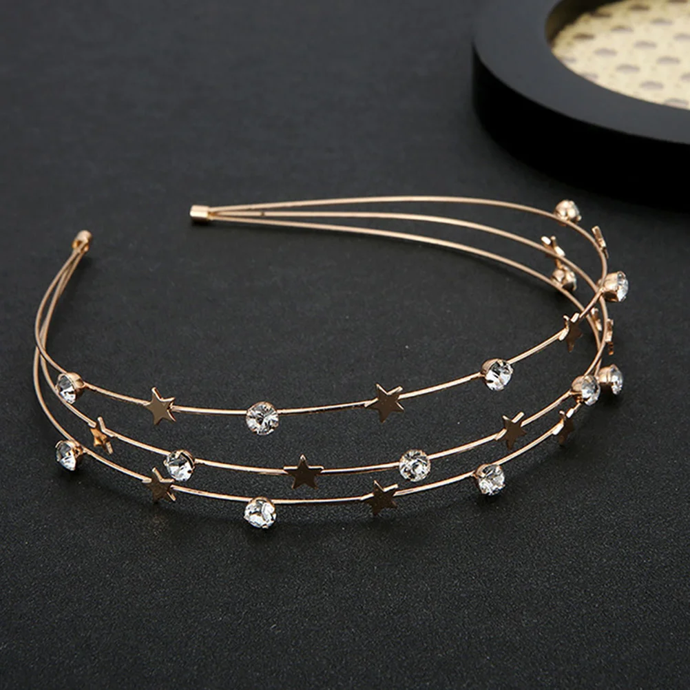 2 шт. ободок для волос со звездой и луной свадебный декор милые аксессуары женщин