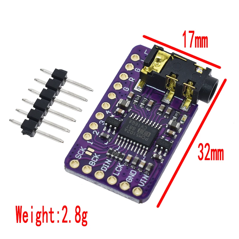 Плата аудио PCM5102 интерфейс I2S PCM5102A DAC декодер GY-PCM5102 I2S модуль плеера для Raspberry Pi pHAT цифровая плата формата
