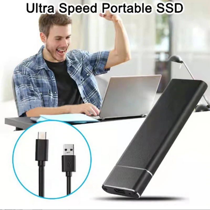 Портативный твердотельный накопитель жесткий диск SSD 8 ТБ 16 4 M.2 Type C USB 3.1