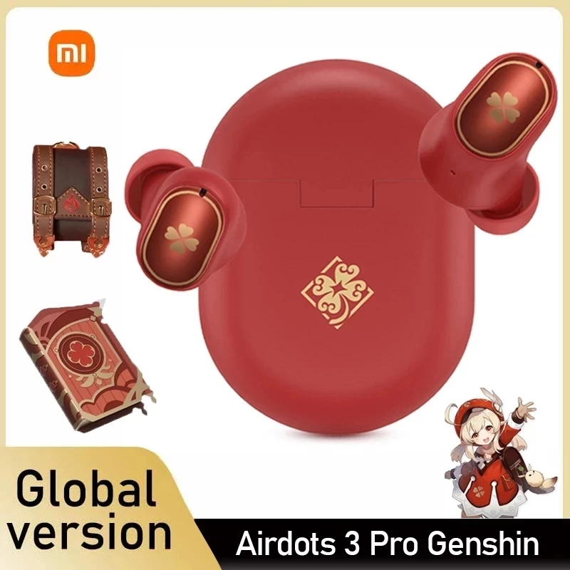 

Redmi AirDots 3 Pro Klee Game Genshin Impact Limited Custom Backpack Wireless Headphones Noise Cancelling Earphones Gift Box